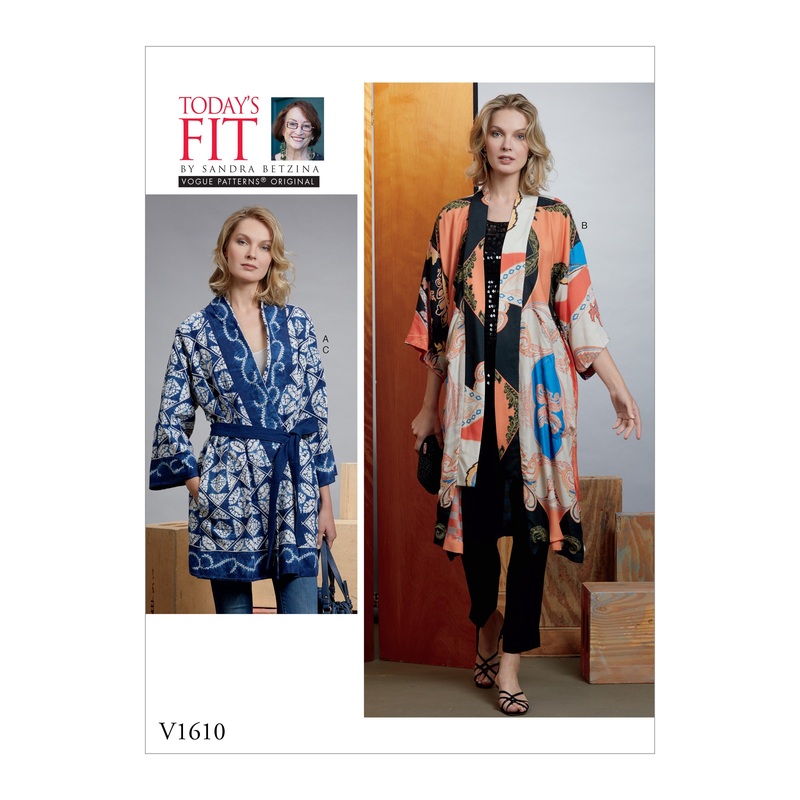V1610 Misses’ Kimono and Belts (size: A-B-C-D-E-F-G-H-I-J)
