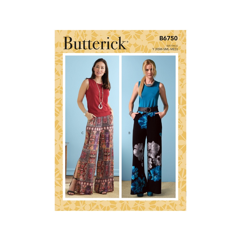B6750 Misses’ Elastic-Waist Shorts and Pants
