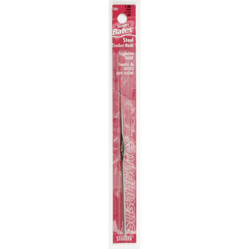 STEELITE CROCHET HOOKS    1.00MM/US 11/12