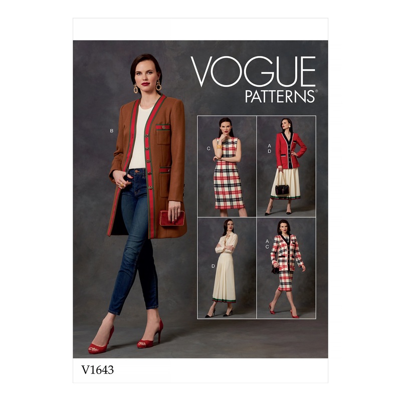 V1643 Misses’/Misses’ Petite Jacket, Dress and Skirt