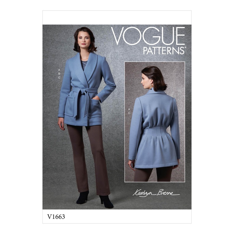 V1663 Misses’ Jacket, Top & Pants