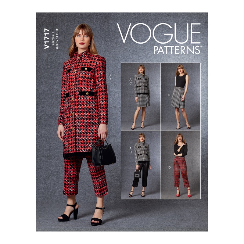 V1717 Misses’ Jacket, Skirt & Pants