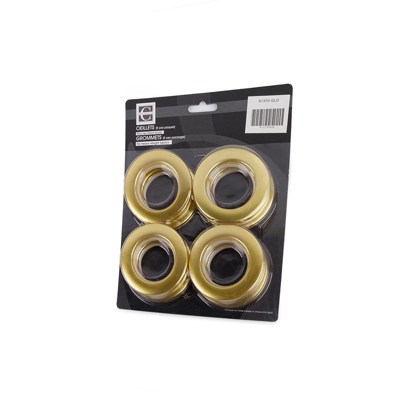 74mm – Heavy Duty Plastic Grommets – Matte Gold
