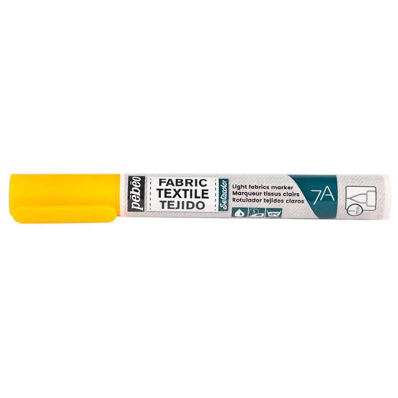 7A LIGHT FABRICS MARKER 1 MM FLUO ORANGE