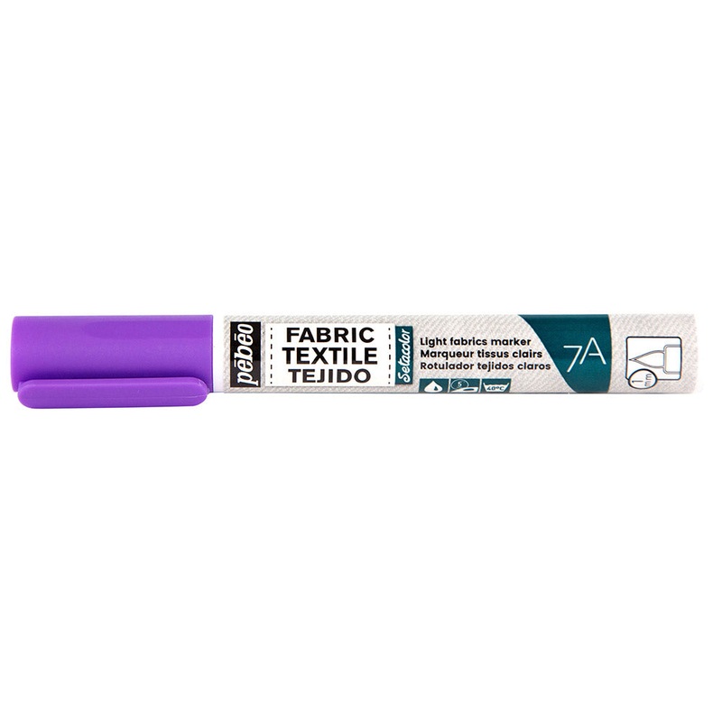 7A LIGHT FABRICS MARKER 1 MM FLUO VIOLET