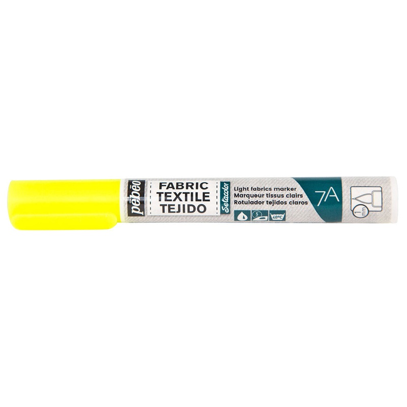 7A LIGHT FABRICS MARKER 1 MM FLUO YELLOW