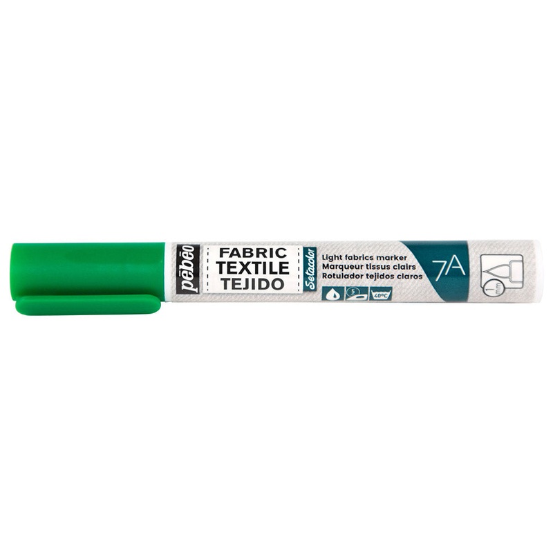 7A LIGHT FABRICS MARKER 1 MM GREEN