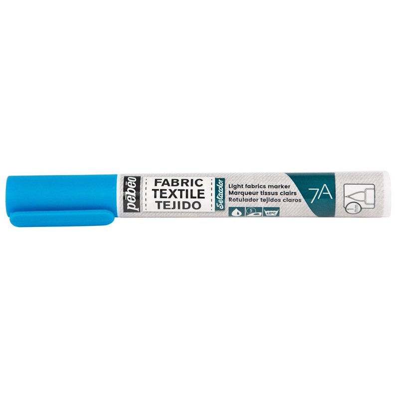 7A LIGHT FABRICS MARKER 1 MM LIGHT Blue