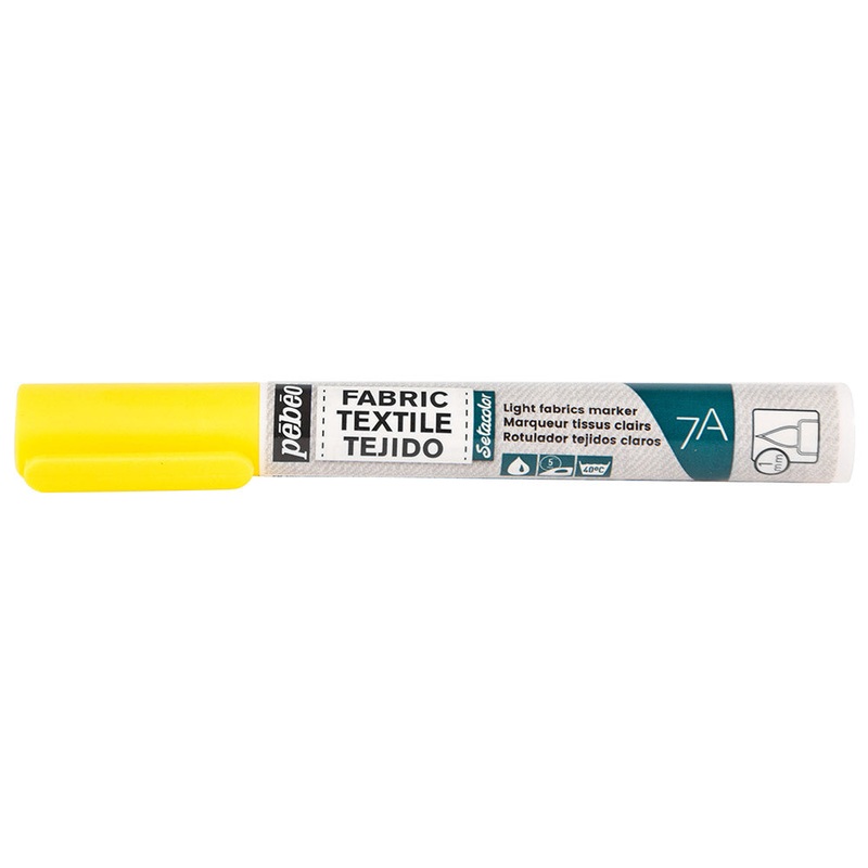 7A LIGHT FABRICS MARKER 1 MM YELLOW