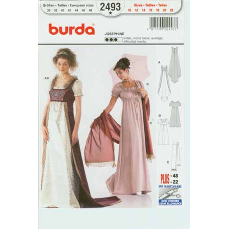 BURDA – 2493 Costume Ladies-Historical