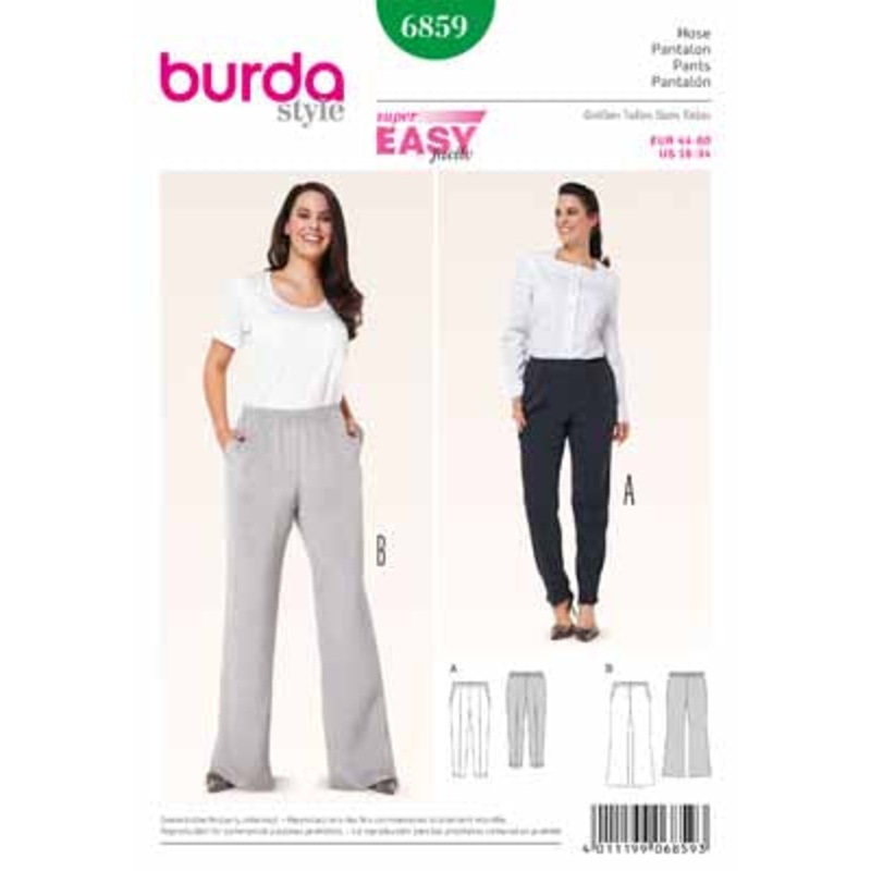 BURDA – 6859 Ladies Pants Plus