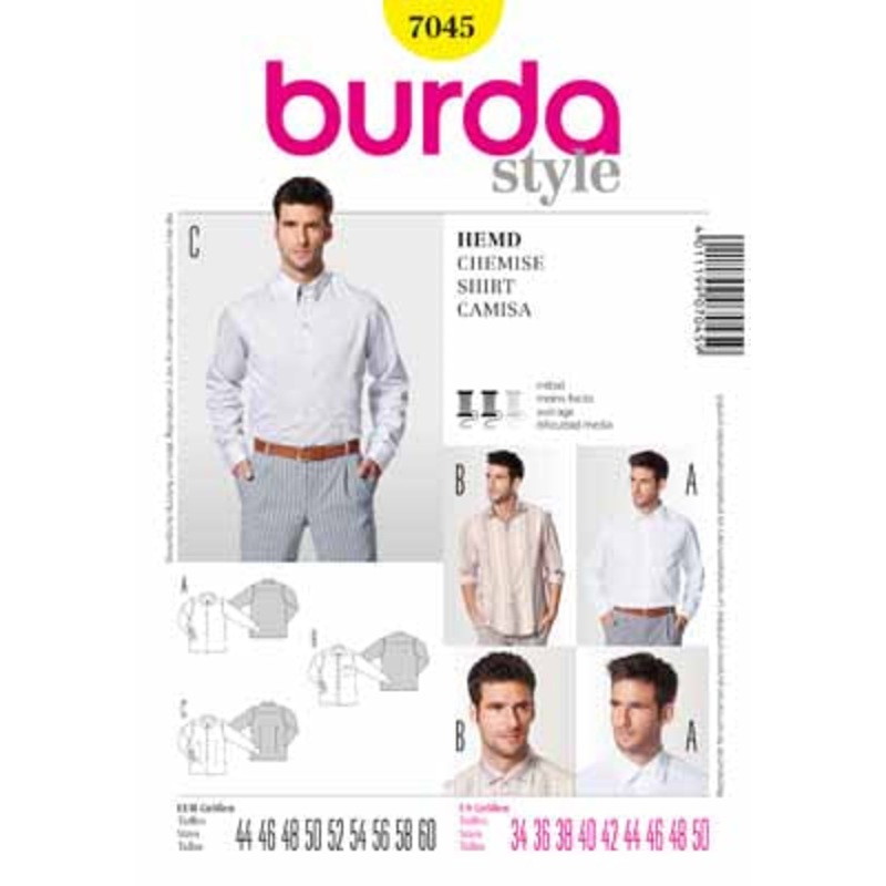 BURDA – 7045 Mens Shirt