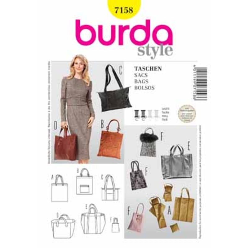 BURDA – 7158 Accessory Bags