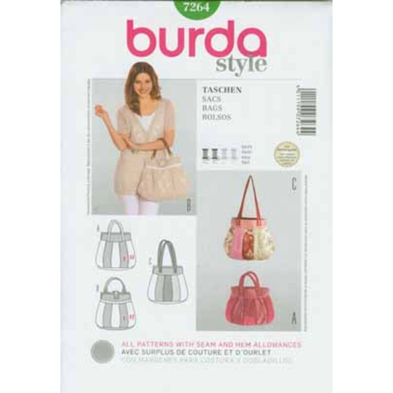 BURDA – 7264 Accessory Bags