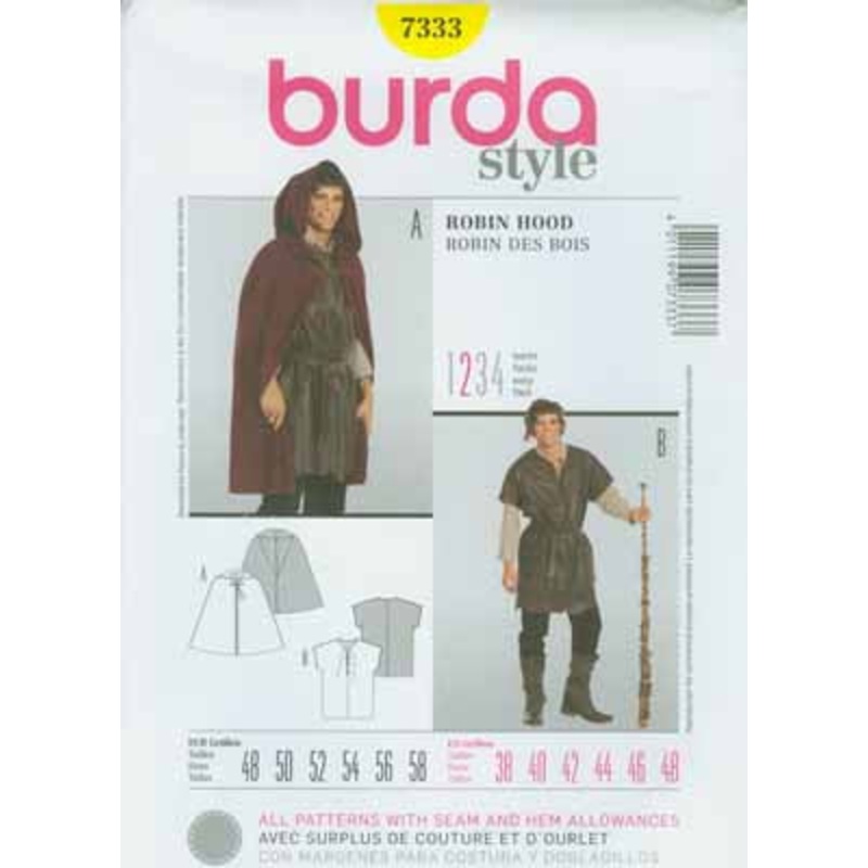 BURDA – 7333 Costume Mns Robin Hood