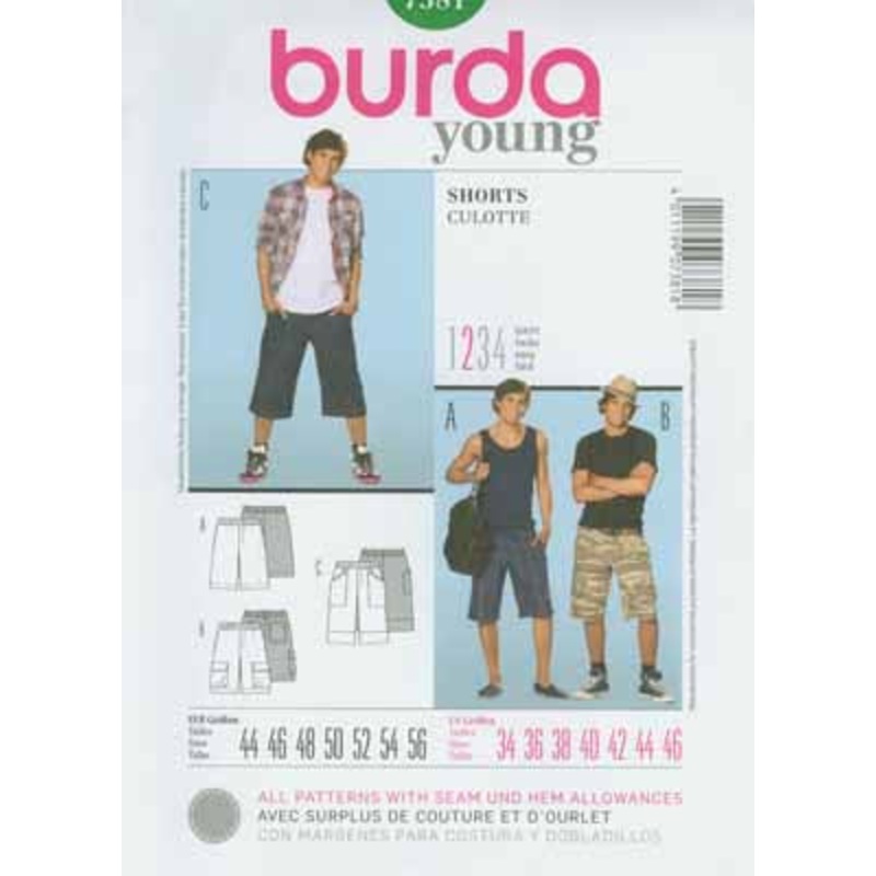 BURDA – 7381 Shorts