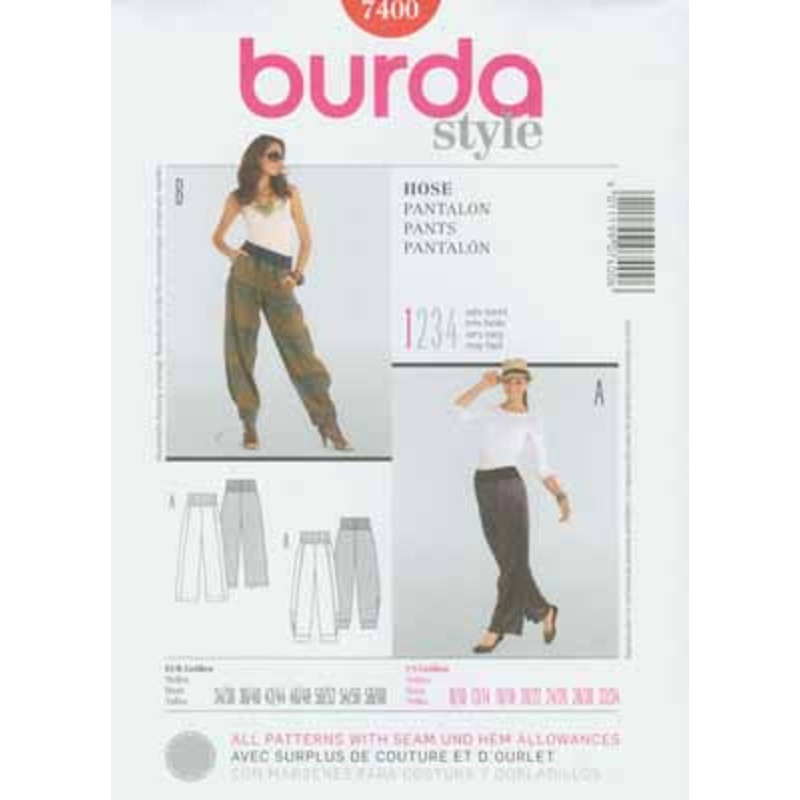 BURDA – 7400 Ladies Pants