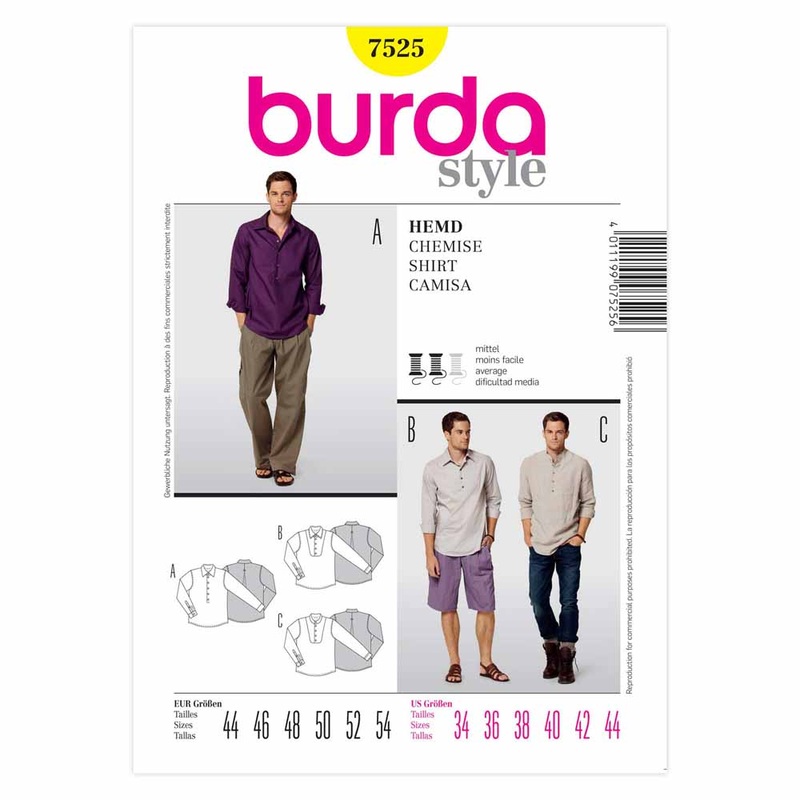BURDA – 7525 Mens Shirt