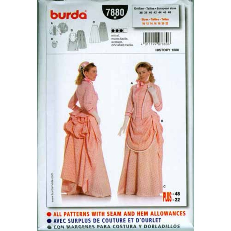 BURDA – 7880 Costume Ladies-Historical