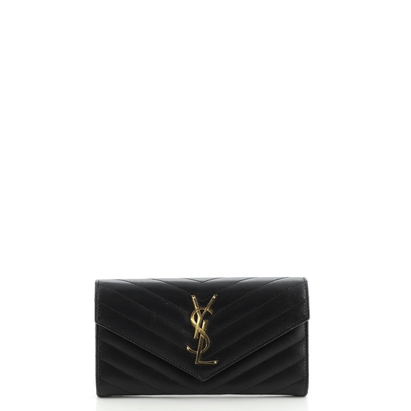 Classic Monogram Flap Wallet Matelasse Chevron Leather Large S744817047518