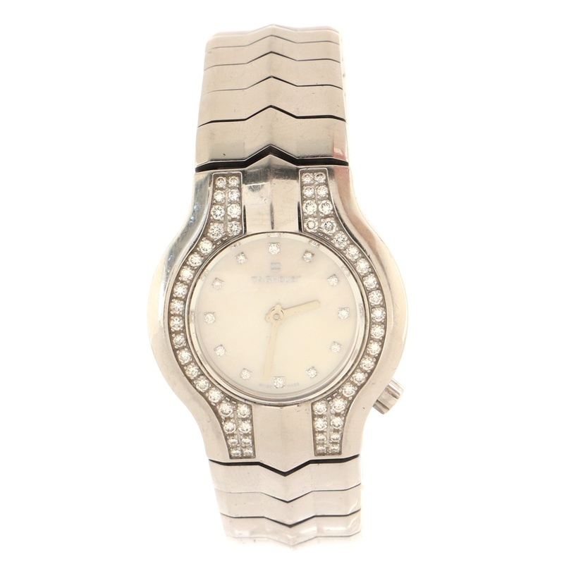 Alter Ego Quartz Watch Stainless Steel with Diamond Bezel, Lugs and Markers and Mother of Pearl 29 S744817042004