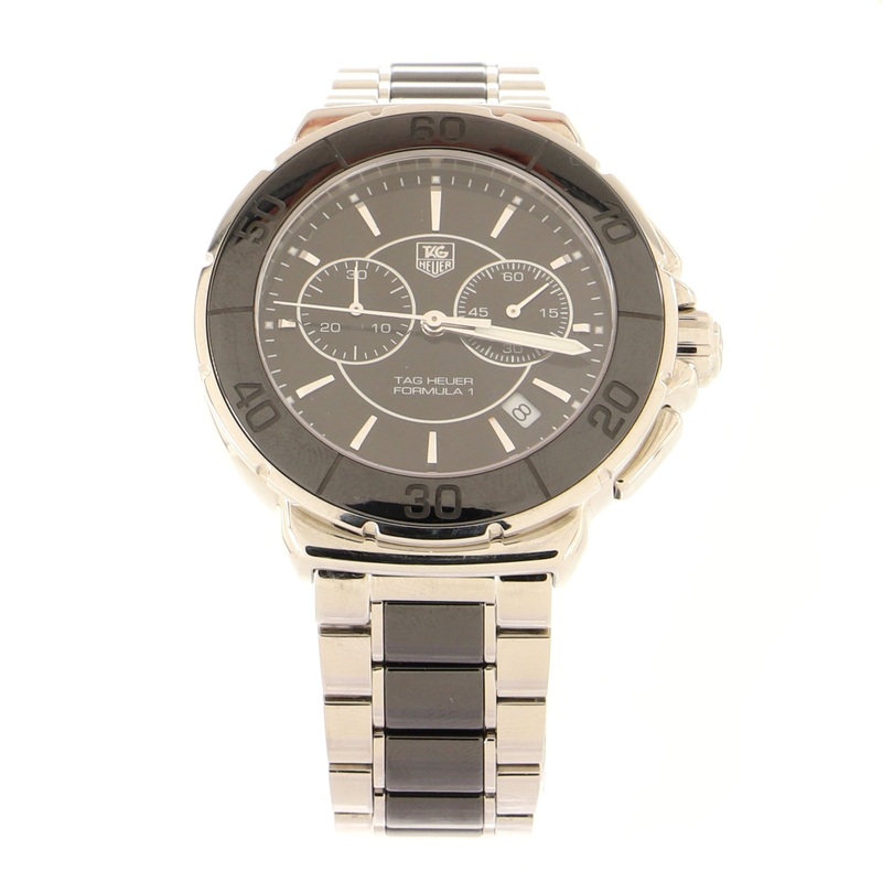 Formula 1 Chronograph Quartz Watch Stainless Steel and Ceramic 42 S744817044344
