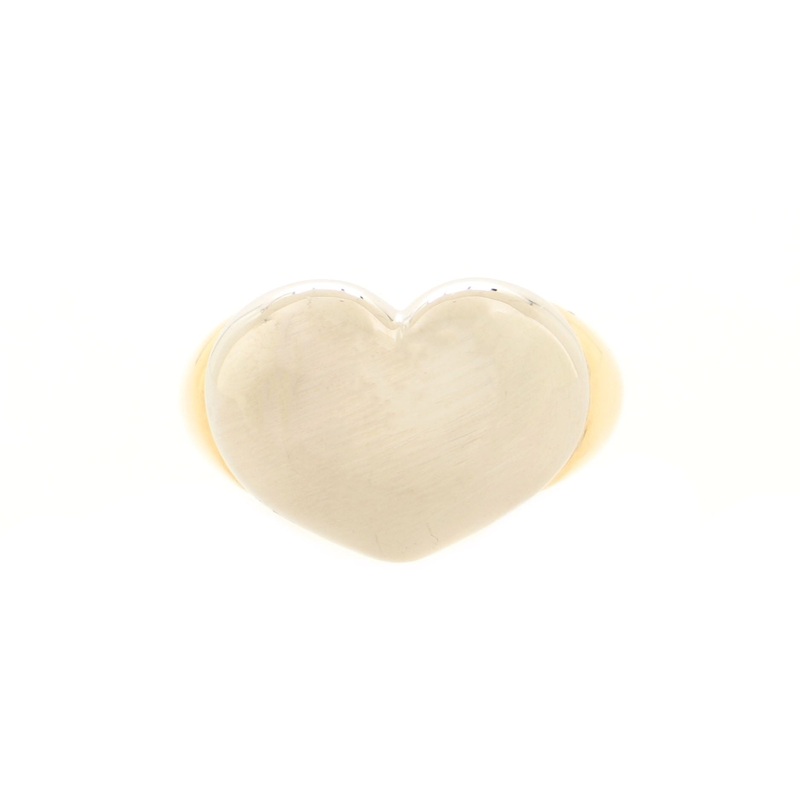Heart Ring 18K White Gold and 18K Yellow Gold