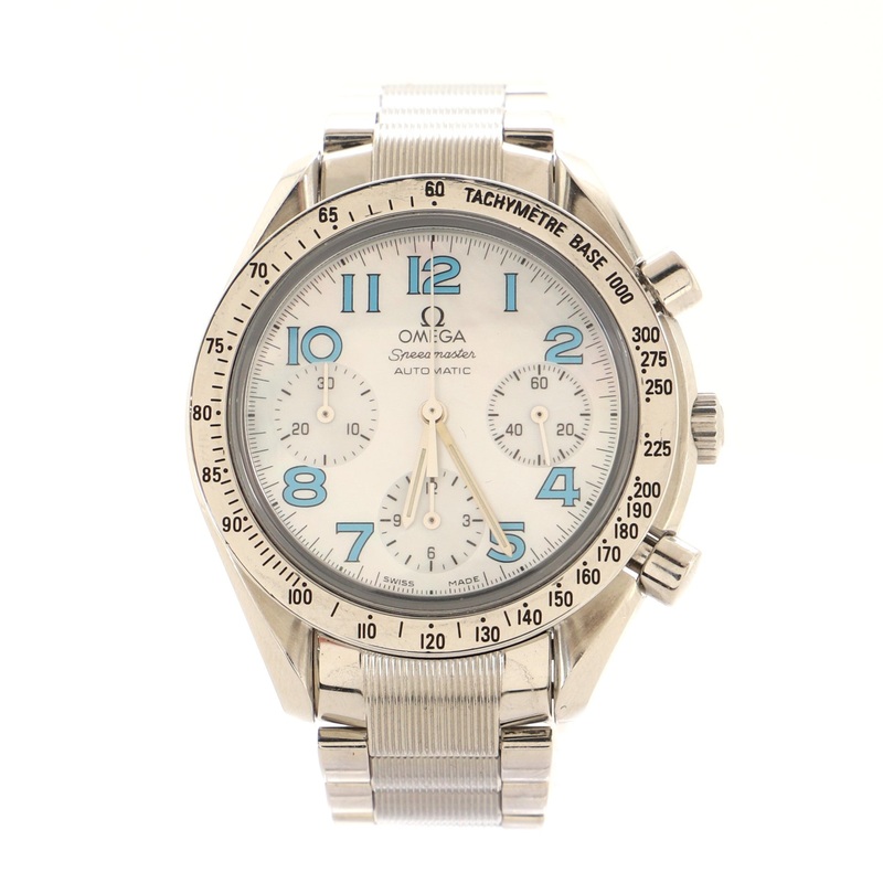 Speedmaster Reduced Chronograph Automatic Watch Stainless Steel with Mother of Pearl 39 S744817042448