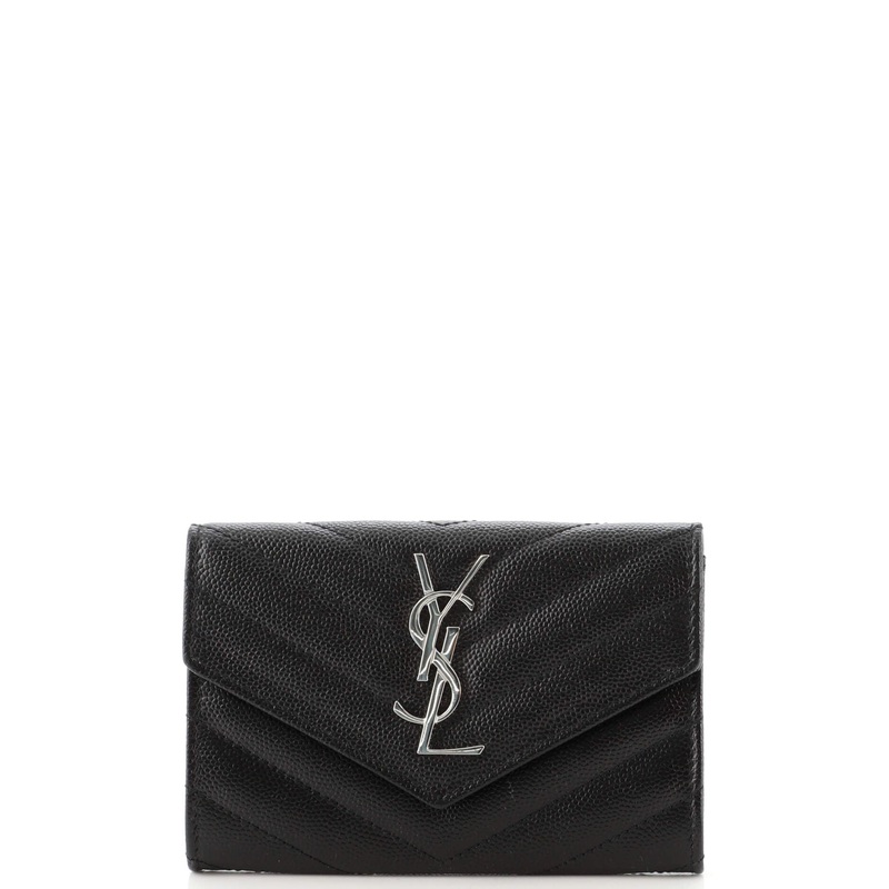 Classic Monogram Flap Wallet Matelasse Chevron Leather Small S744817036075
