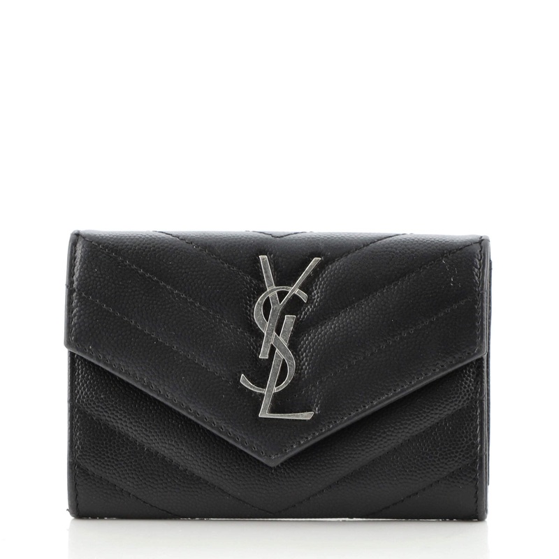 Classic Monogram Flap Wallet Matelasse Chevron Leather Small S744817038425