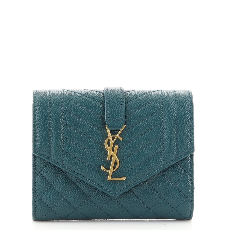 Classic Monogram Flap Wallet Mixed Matelasse Leather Small S744817039794