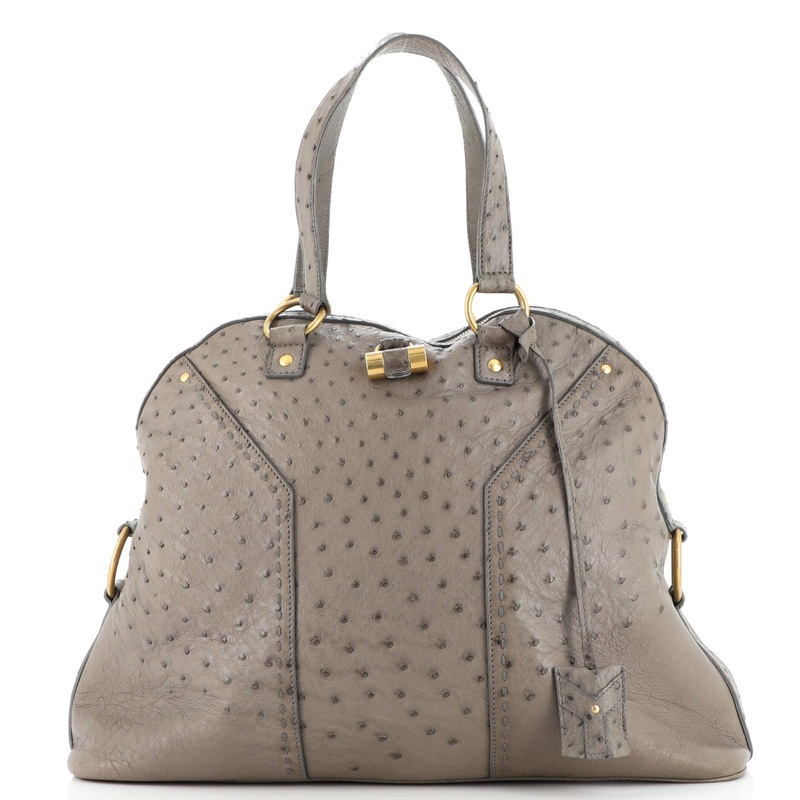 Muse Shoulder Bag Ostrich Oversized S744817036725