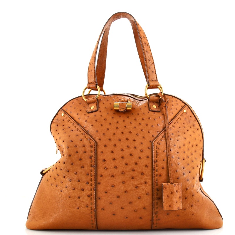 Muse Shoulder Bag Ostrich Oversized S744817038604