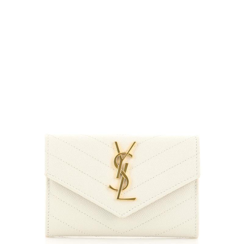 Classic Monogram Flap Wallet Matelasse Chevron Leather Small S744817029530