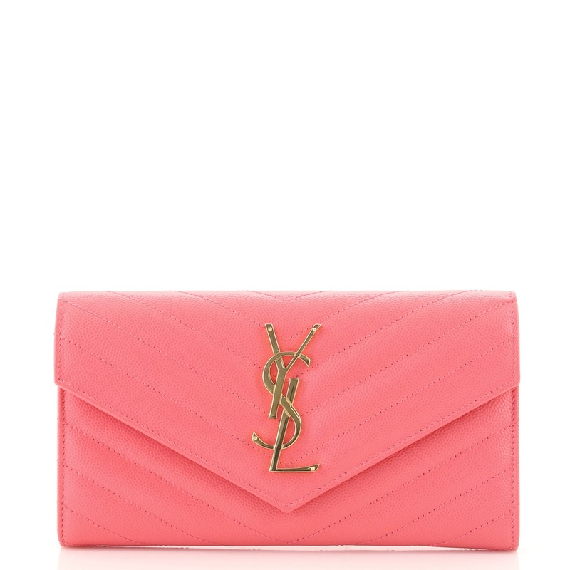 Classic Monogram Flap Wallet Matelasse Chevron Leather Large S744817027210