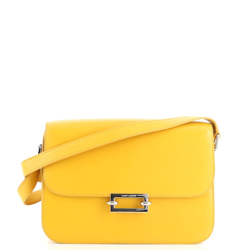 Fermoir Flap Satchel Bag Leather S744817028147