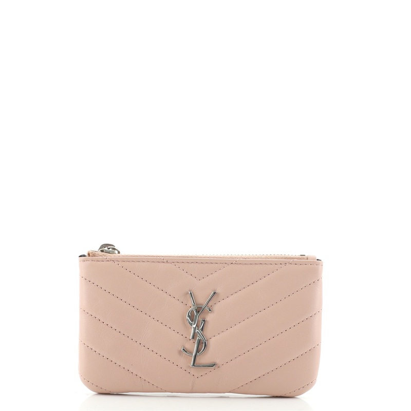 Monogram Key Pouch Matelasse Chevron Leather S744817024309