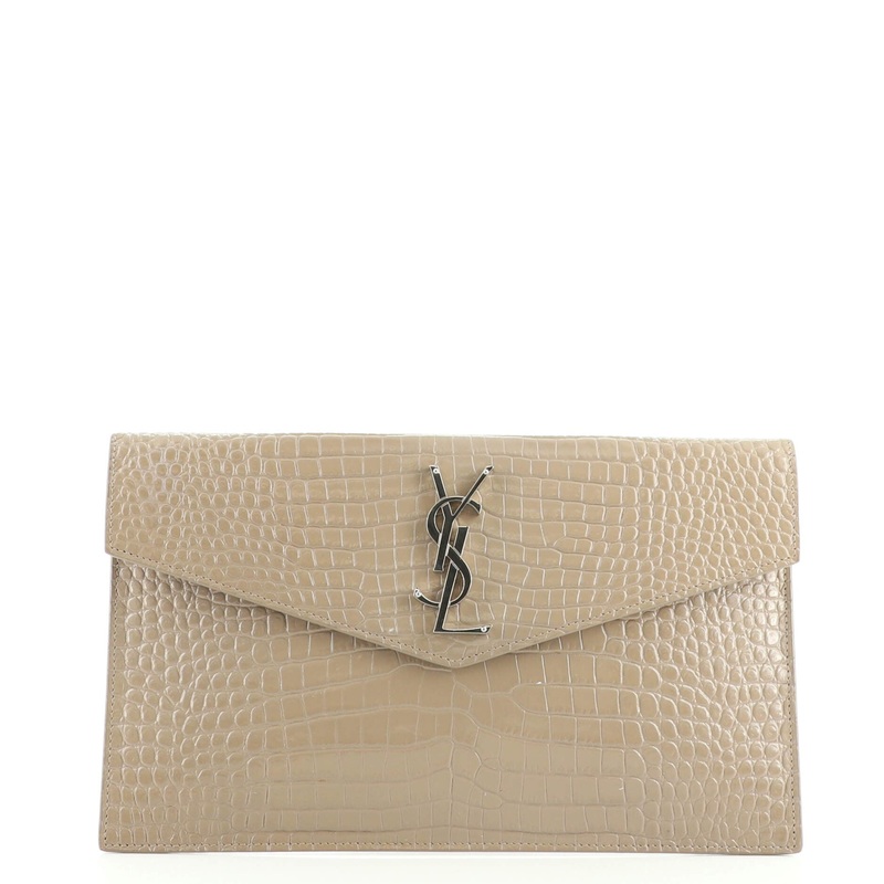 Uptown Pouch Crocodile Embossed Leather S744817027562