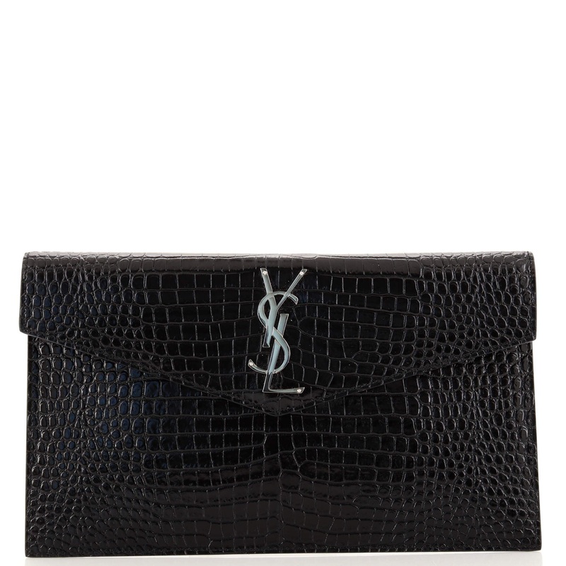 Uptown Pouch Crocodile Embossed Leather S744817028294