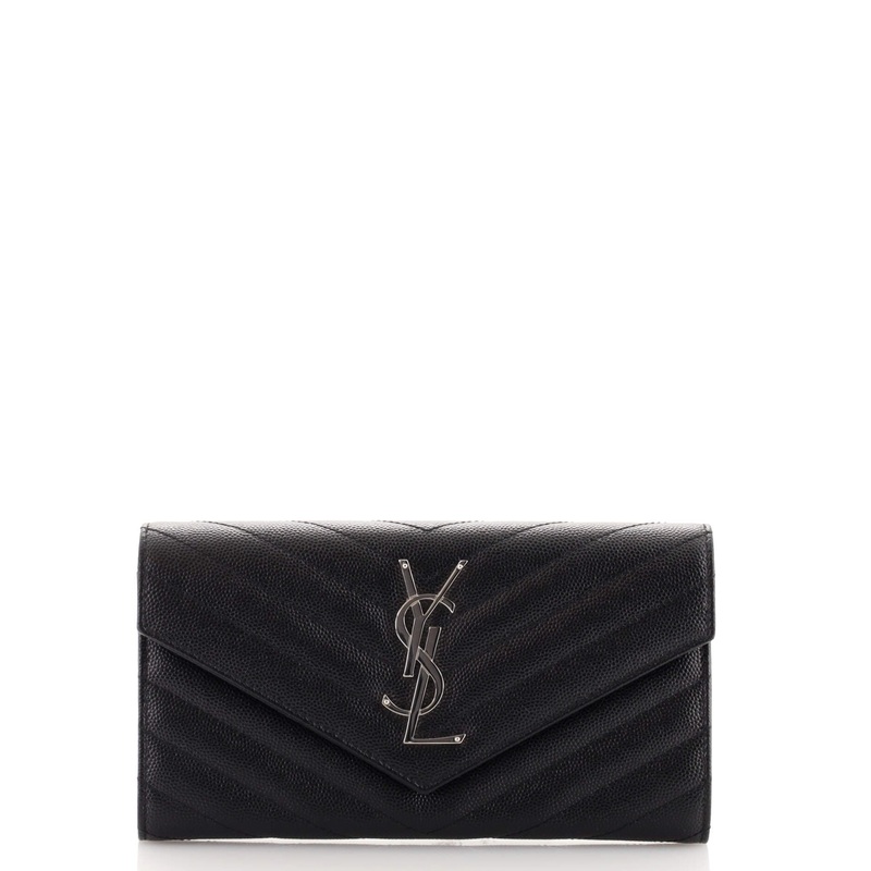 Classic Monogram Flap Wallet Matelasse Chevron Leather Large S744817018788