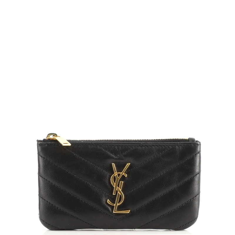 Monogram Key Pouch Matelasse Chevron Leather S744817020399