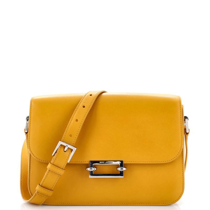 Fermoir Flap Satchel Bag Leather S744817017990