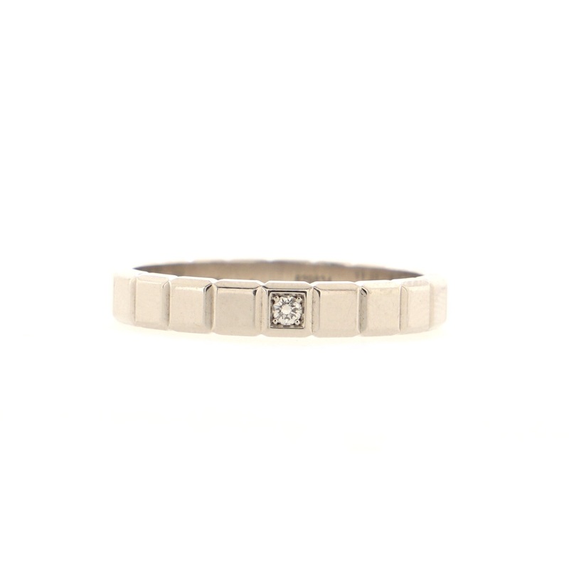 Ice Cube Pure Ring 18K White Gold with Diamond 4mm