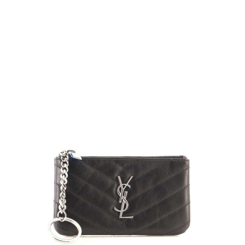 Monogram Key Pouch Matelasse Chevron Leather S744817016652