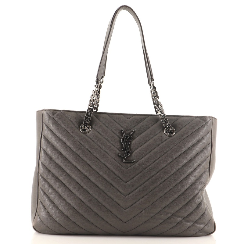 Classic Monogram Tote Matelasse Chevron Leather Large S744817008354