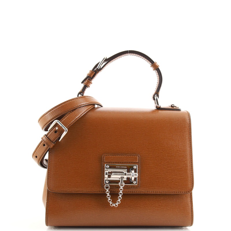 Monica Top Handle Flap Bag Leather Medium