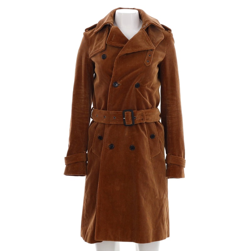 Women’s Belted Long Trench Coat Corduroy