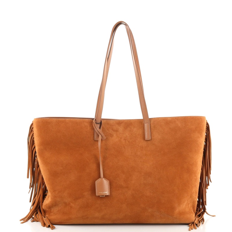 Fringe Shopper Tote Suede Large