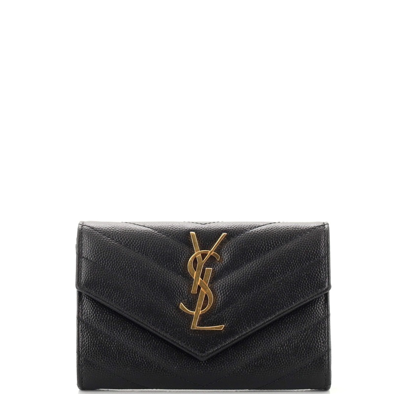 Classic Monogram Compact Wallet Matelasse Chevron Leather S744816999495