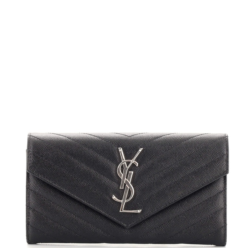 Classic Monogram Flap Wallet Matelasse Chevron Leather Large S744817002711